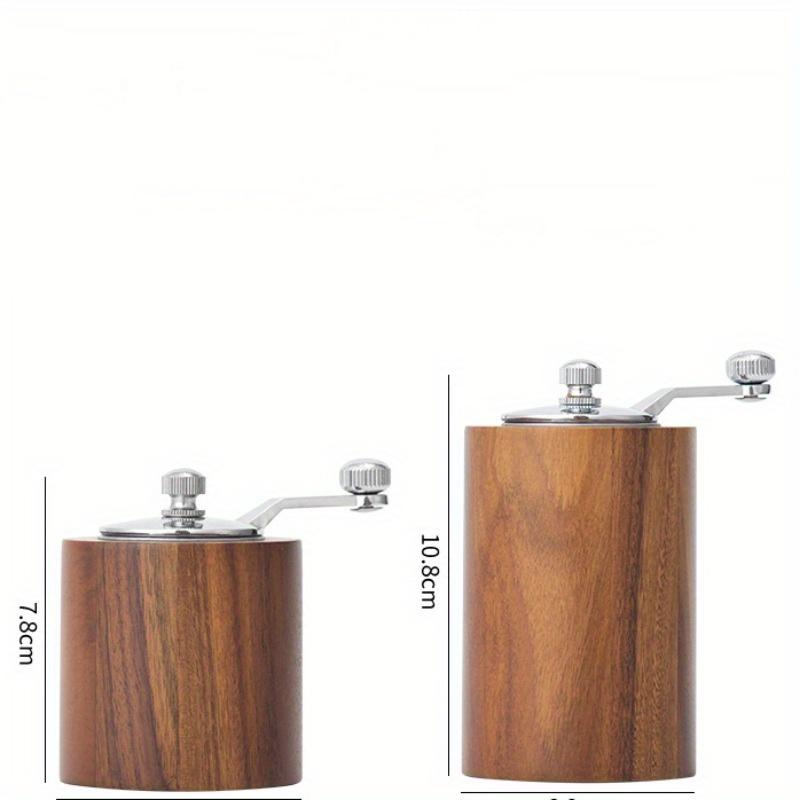 Wooden Hand Cranked Pepper Grinder Kitchen Spice Seasoning Bottle Manual Coffee Bean Grinder