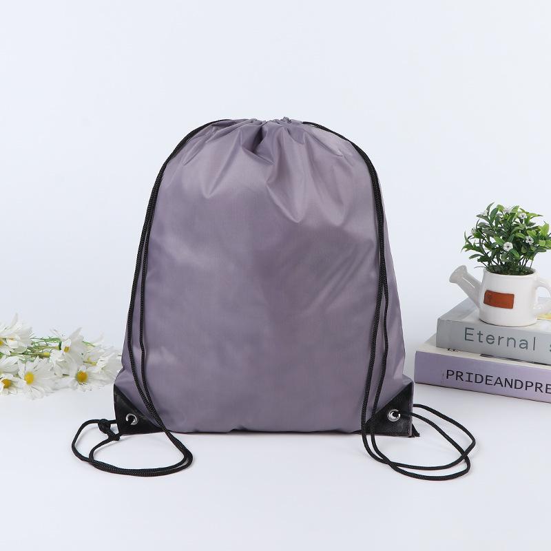Blank Polyester Drawstring Bag for Marathons: Customizable Sports and Event Backpack