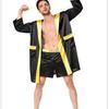 Unisex Boxing Hooded Cape Costume Stage Walk Martial Arts Performance MMA Entrance Outfit