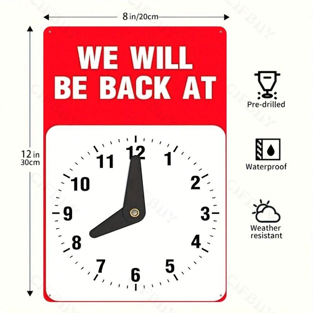 

Metal Wall Art Decor 20x30cm Tin Sign Vintage Home Decoration