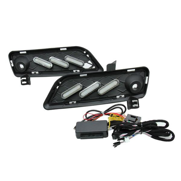 BMW X3 F25 (09-13) Flowing Yellow & Blue Daytime Running Lights Pair, Vehicle-Specific
