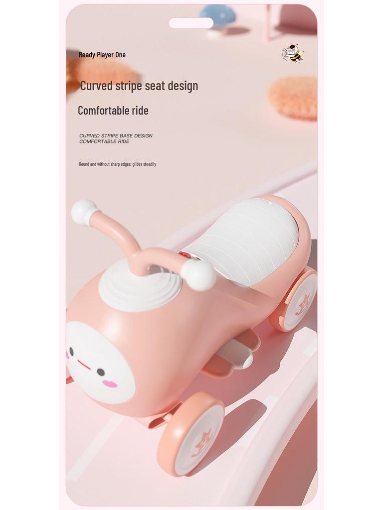 Children's Twist & Glide Scooter: 1-3 Years No-Pedal Balance Walker