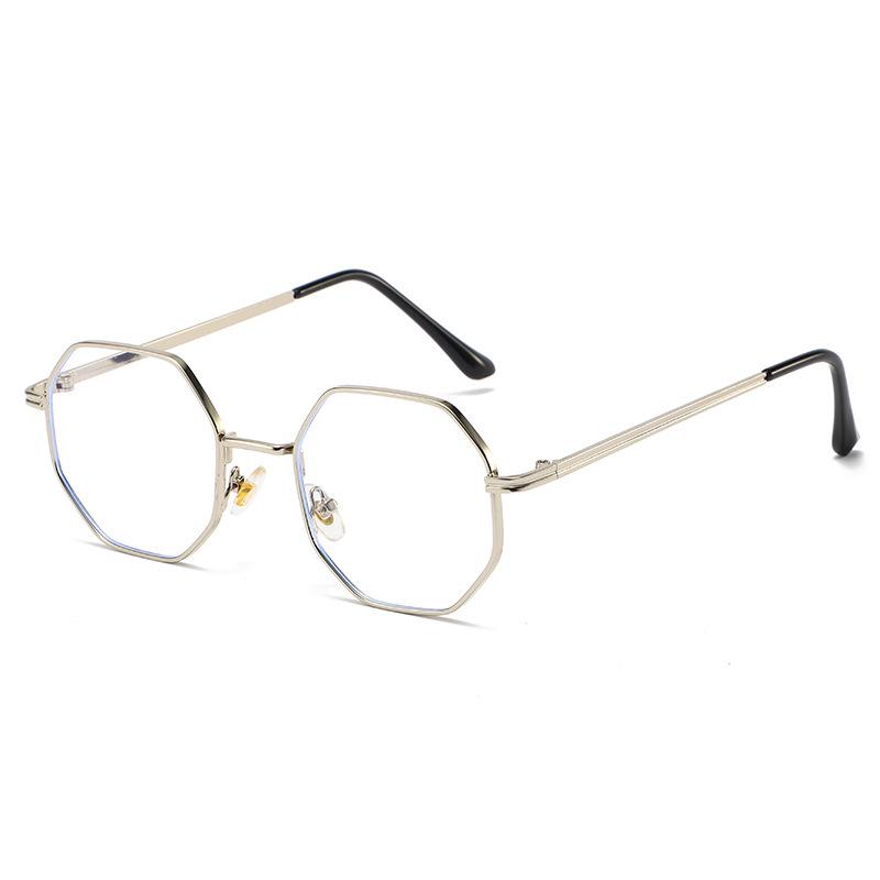 Y12501 Retro Polygonal Metal Sunglasses for Women & Men - UV Protection