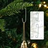 Bulk Christmas Ornament Hooks Hooks, Metal Wire Hanging Hook, C-Shaped Sturdy for Holiday Decorations Ornaments Hanger Tree Decoration, Garland Balls