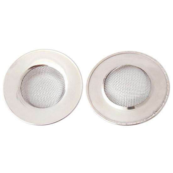 Stainless Steel Mesh Sink Strainer Trap Bath Hair Drain Hole Metal Flume Filter