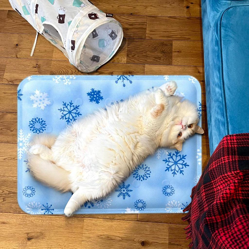 Pet Ice Mats Cooling Dog Bed Dog Cooling Crate Ice Pad Cooling Sleeping Pad for Small Dogs Napping Accessories Pet Supplies