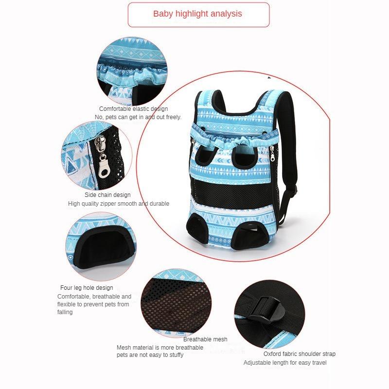 Pet Backpack for Outdoor Use Portable Cat and Dog Bag Breathable Pet Backpack Pet Outdoor Bag Backpack Pet Bag Carrying Supplies