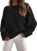 Knitted Autumn and Winter European and American Versatile Street Style Round Neck Pullover Loose Women's European Certification