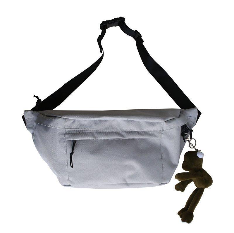 Canvas Shoulder Crossbody Bags Large Capacity Belt Waist Bags For Men Vintage Solid Handbags For Ladies Shopper Bags