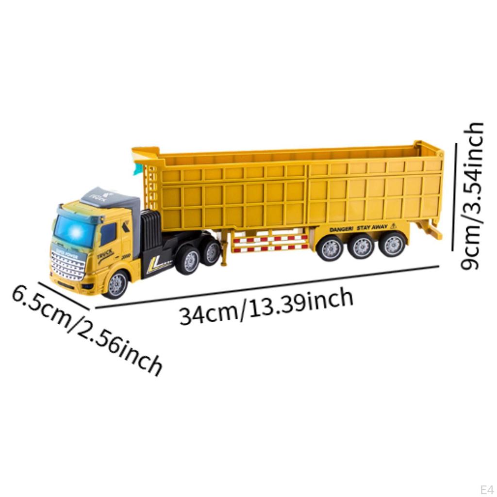 Engineering Vehicle Toy Remote Control Tank Truck for Children Toddlers Kids