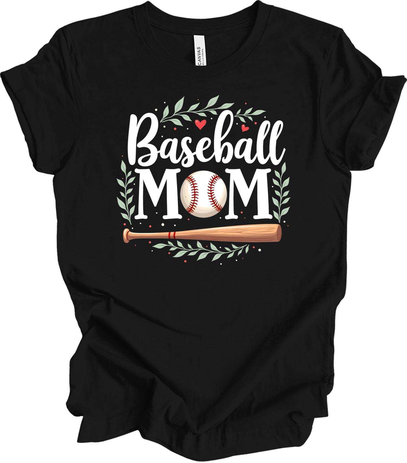 Trendy Baseball Mom Sports Mom Gift, Baseball Mama Life T-shirt S