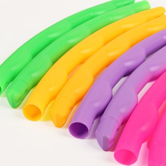 Aro de Hula Fitness de Plástico Colorido Desmontable de 55/65cm Herramienta Deportiva para Niños