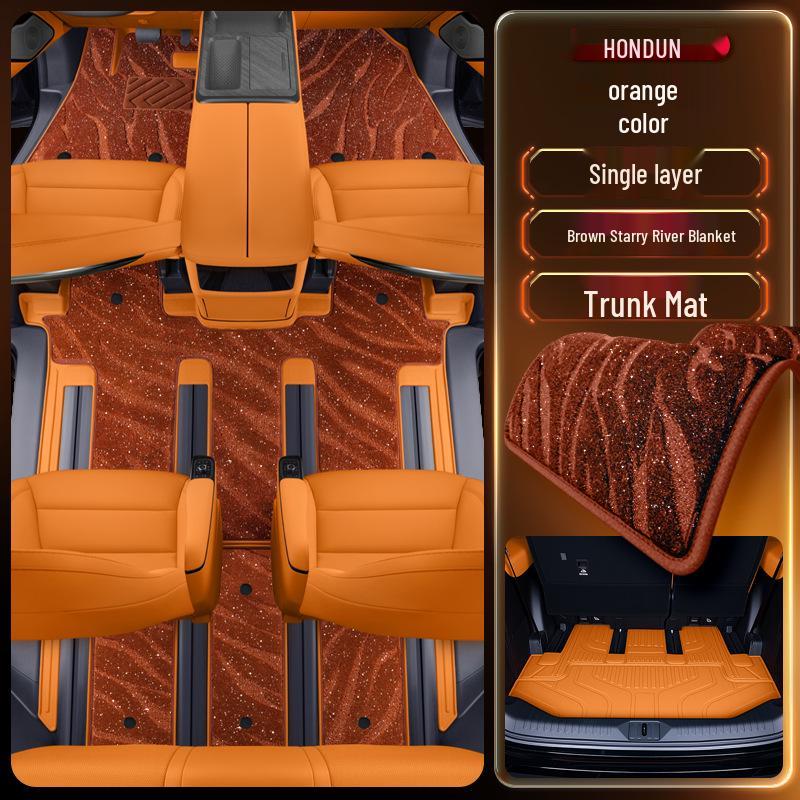 Compatible Carpet Mats for WEY Gaoshan 7-Seater TPE2025 Interior Modification