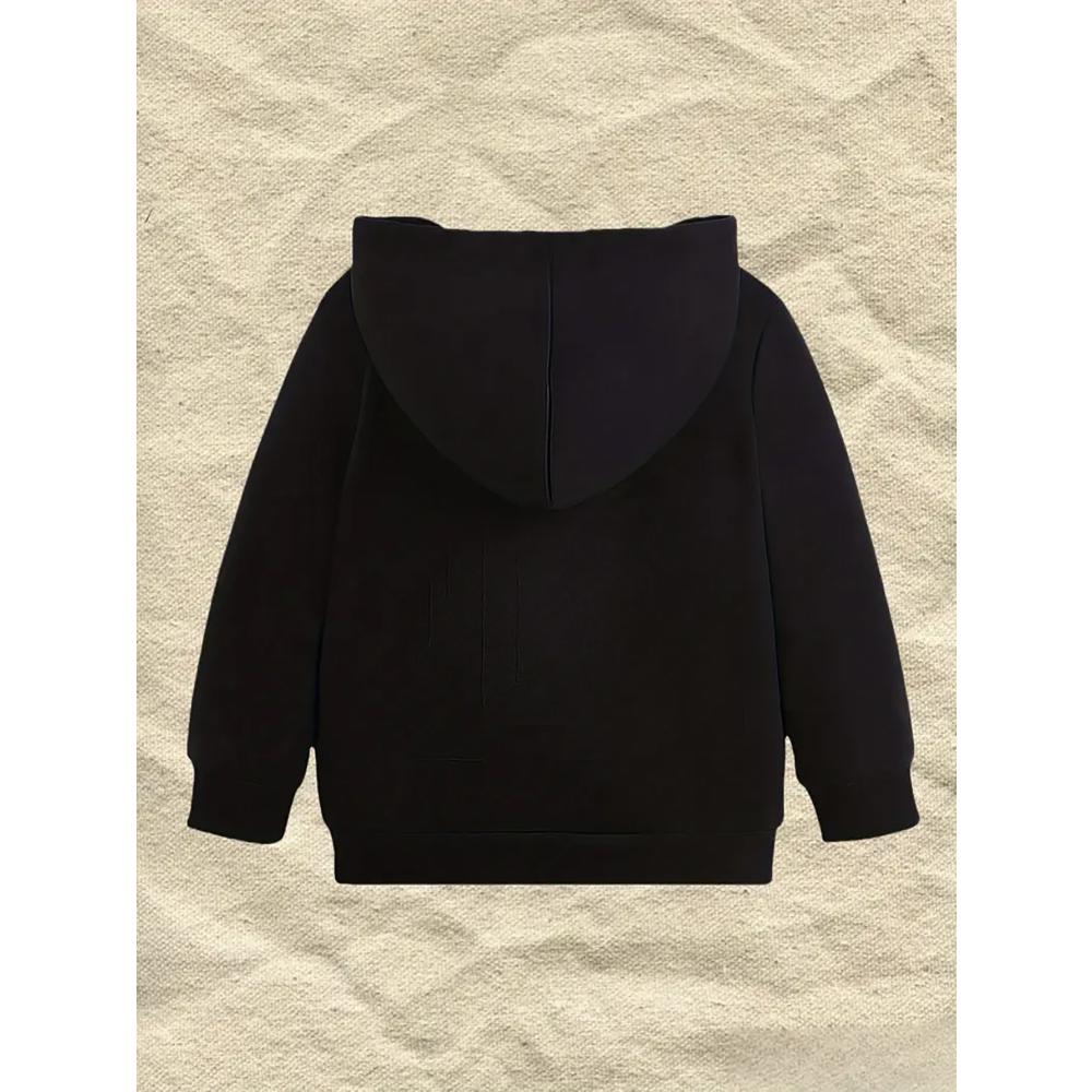 Plum Blossom Flower Branch Printing Casual and Comfortable Hooded Sweater Elegant Style Children's Long-sleeved Pullover