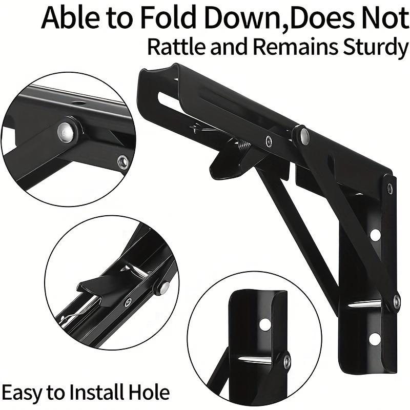 Heavy Duty Folding Shelf Brackets  Wall Mounted For Bench Table With Screws