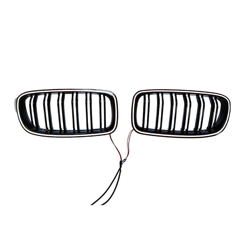 New Design 2013-2018 For BMW 3 Series F30 F31 320li 325i 328i 335i Front Luminous Grille Led Light Racing Grille Gloss Black LED