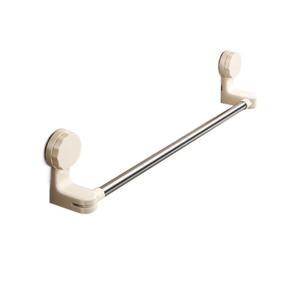 Wall-Mounted Suction Cup Towel Rack Waterproof Shower Slipper Hanger Bathroom Towel Rod  Kitchen