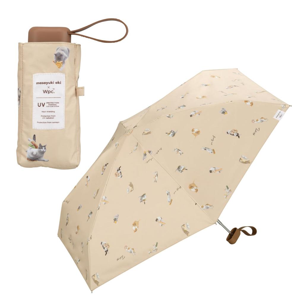 Parasol by Masayuki Oki x Shade Shade UV UPF Heat Folding Umbrella for and Stylish and Cute for Product [2025] Wpc. Wpc. All-Weather Umbré Nyan,