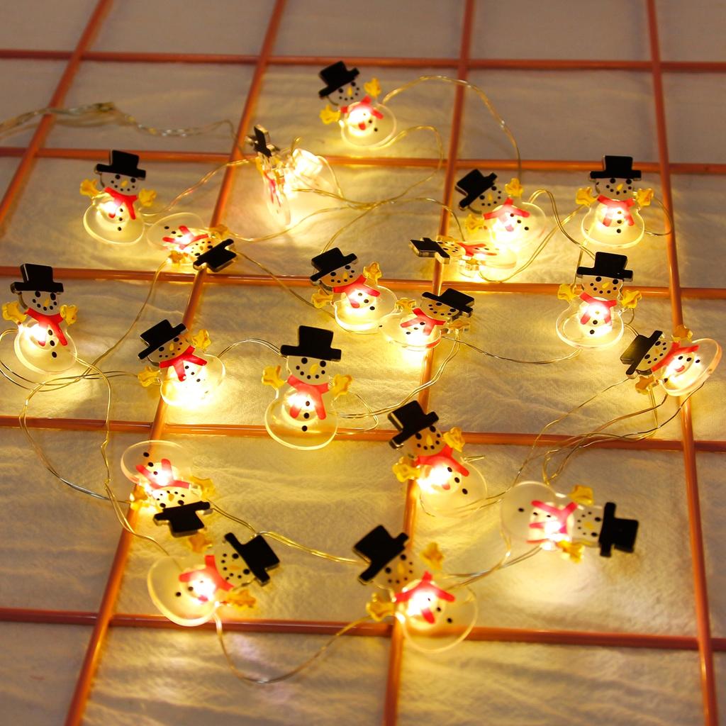 Christmas Tree String Lights Santa Claus Snowman Elk Garland 2025 Christmas Decorations for Home Xmas Ornaments Navidad New Year
