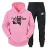 Men's And Women's Long Sleeves Sportswear Hoodie Printed Couple Plus Size Pullover Ladies  High Quality Two Piece + Sweatpants