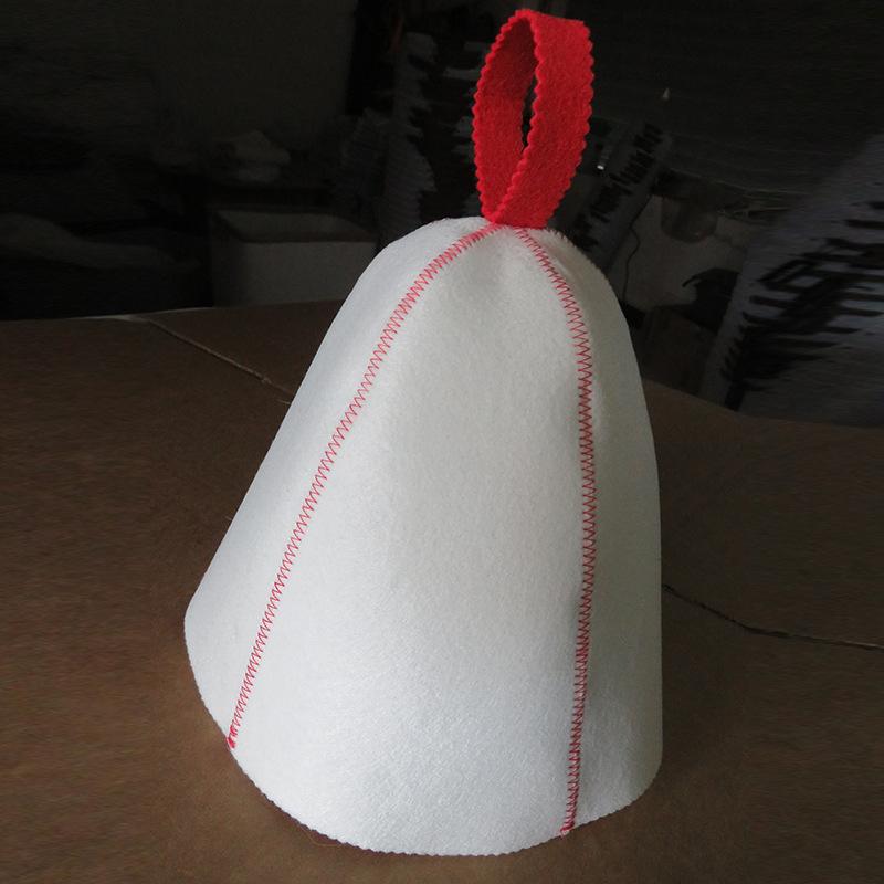 Felt Shower Cap Sauna Hat Hair Head Protection Anti-Heat Spa Sauna Hat Cleaning Cap Banya Hat For Bathroom Keep Warm Sauna Hat