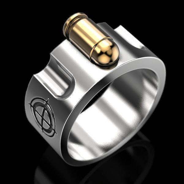 

Punk Gothic Dark Style Ring Retro Personality Couple Finger Ring Men 9#