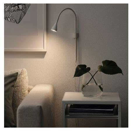 IKEA NAVLINGE LED Wall/Clip-on Spotlight, White (504.083.08)