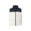 Heritage Minimalist Stylish Versatile Duck Down Lightweight Warm Padded Color Block Splicing Stand Collar Down Vest Women Vest F11W548906FIV