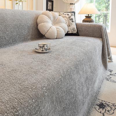 Nordic Chenille Sofa Cover Blanket Office Sofa Nap Large Blanket Leisure Beach Towel White Travel Rug Tassels Home Decor