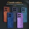 Luxury Leather Phone Case for Xiaomi 14 Ultra 13 Pro Shockproof Bumper Coque Back Cover for Xiaomi 14Pro Note 13 Ultra 13