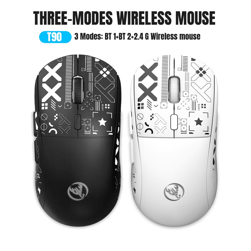 Oppladbar Trådløs Mus Usb Bluetooth-kompatibilitet Gamer Maus 3600DPI Mus 11 RGB Lysmoduser Mus For Datamaskin Bærbar PC