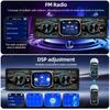 2026 Portable 1 Din Car Radio MP3 Player Touch Screen Auto Radio in-dash Bluetooth USB/SD/AUX-IN Colorful Lights DSP with Voice Assistant Time Display