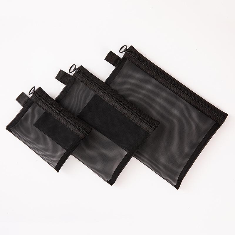 Portable Large Capacity Transparent Mesh Makeup and Toiletry Organizer