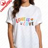 Inclusive Love Is Love Shirt Clean Cheerful Aesthetic Unisex Tshirt Lgbtq Pride Clothing Pride Month Unisex Casual Cotton TShirt