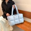 Puffy Tote Bag for Women Large Quilted Puffer Cloud Handbags Lightweight Soft Trendy Shoulder Satchel