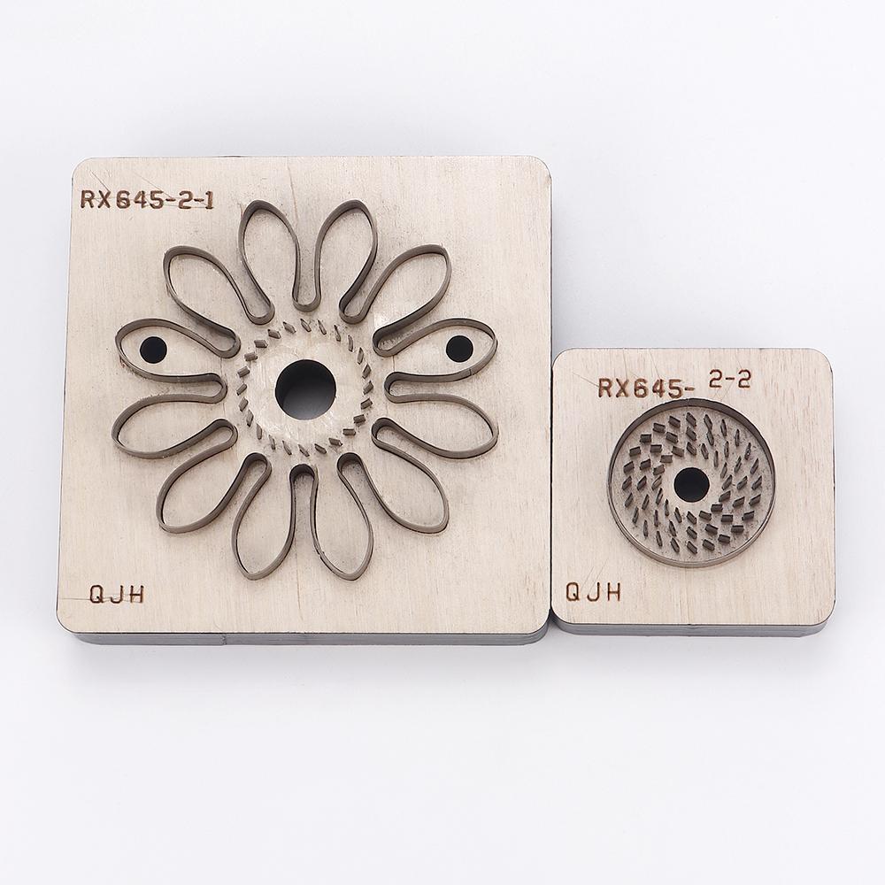 

1 Набор Формы для Вырезания в Форме Цветка с Отверстиями для Шитья, DIY Вырубная Форма, Шаблон для Штамповки Кожаных Изделий, Ручные Инструменты