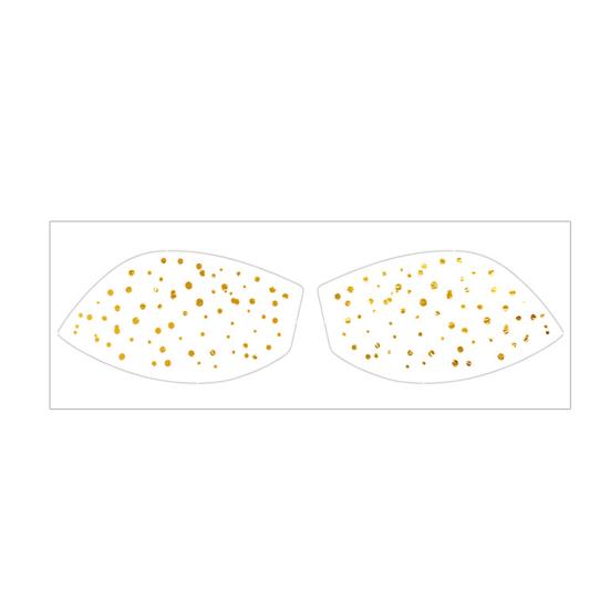 Metallic Eye Tattoo Stickers, Waterproof Temporary Freckle Decals, Sparkling Foil Eye Makeup for Festival Party, Glitter Face Art