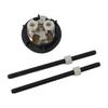 1pc 38mm Dual Flush Push Button Replacement Toilet Cistern Water Tank Cover Switch Dual Press Tank Push Switch