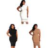 Elegant Women's Summer Bodycon Pencil Cocktail Evening Dress In Plus Sizes