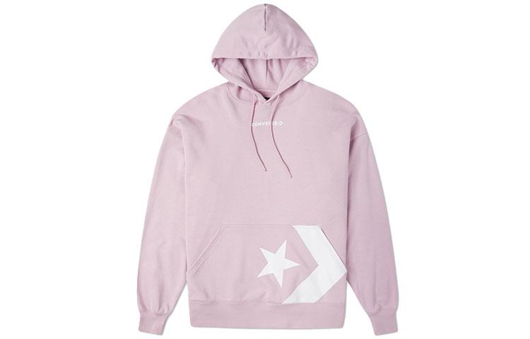 Converse Sweatshirts Women s Pink Hooded Moderate Regular 10023083-A02 XL