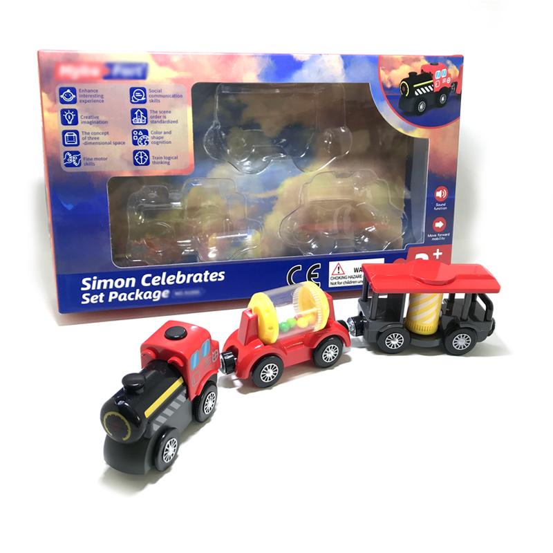 

Новый детский электропоезд на батарейках, подарочная коробка, литой магнитный локомотив, слот-игрушка для деревянного поезда, рельсовые игрушки, детский подарок