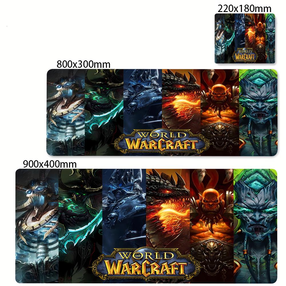 Large Gaming World of Warcraf Mouse Pad Office Computer Keyboard Mousepad PC Gamer Mouse Mat Laptop Mat Non-slip Rubber Deskmat