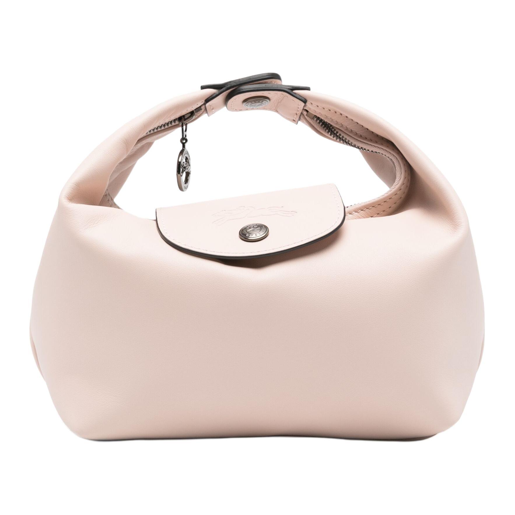 

Longchamp Le Pliage Xtra Front Embossed Logo Cowhide Lunch Box Tofu Handbag Mini Women Handbags Nude 10291987542 Basic Set (Bag+Dust Bag)