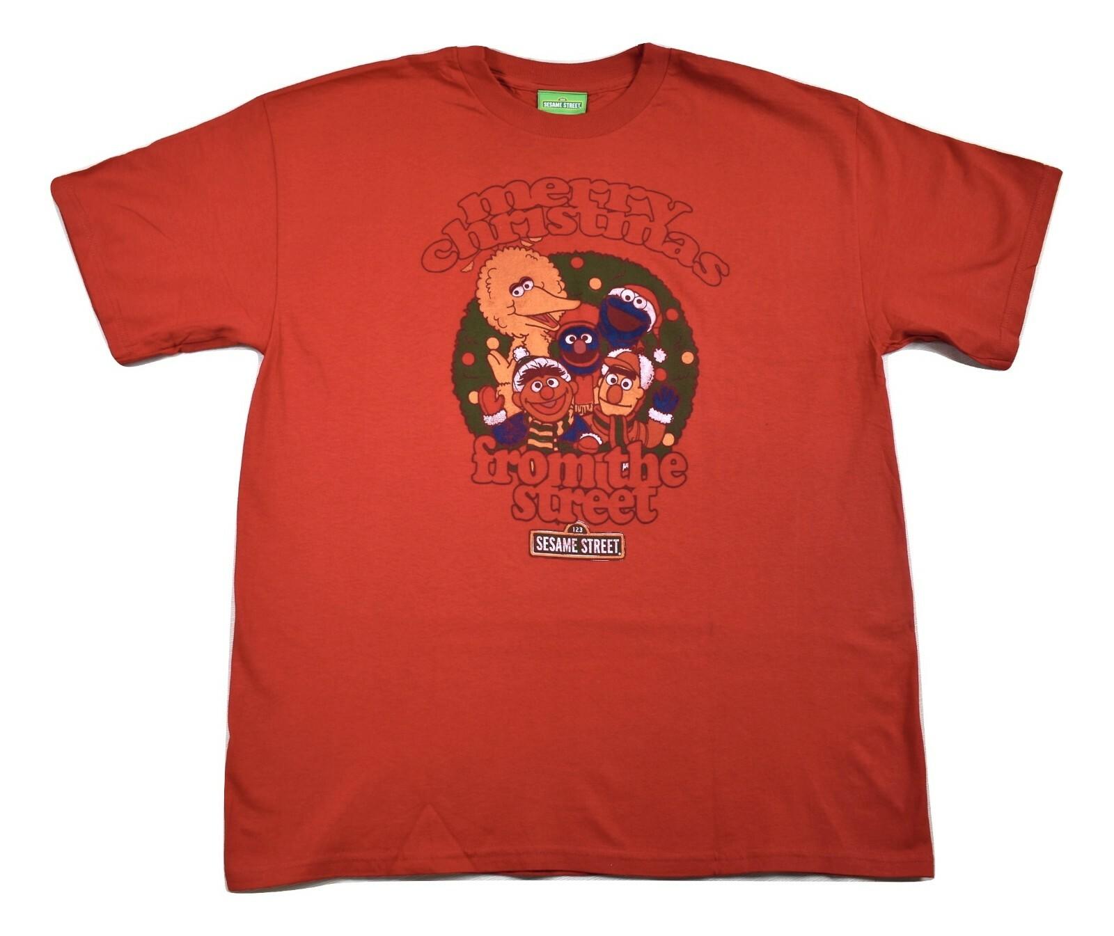 Sesame Street Mens Merry Christmas From The StreeT-shirt New XL 2XL S