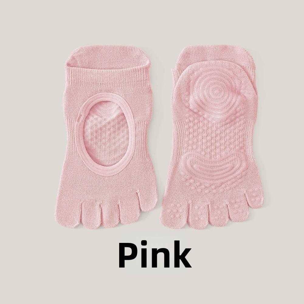 Five Finger Women's Sports Yoga Socks Anti-slip Floor Toe Socks Five-toe Boat Socks Ladies