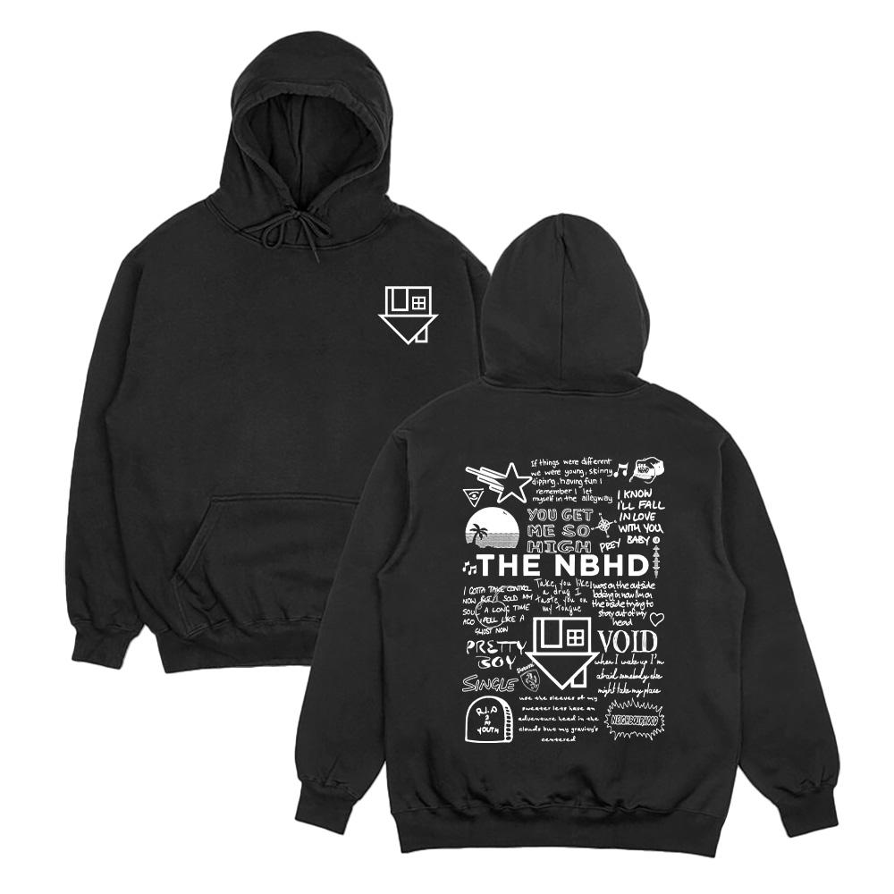 

The Neighbourhood NBHD Band Hoodies Streetwear Unisex Hip Hop Graphic Male Sudaderas Long Sleeve Winter High Street Top Pullover L