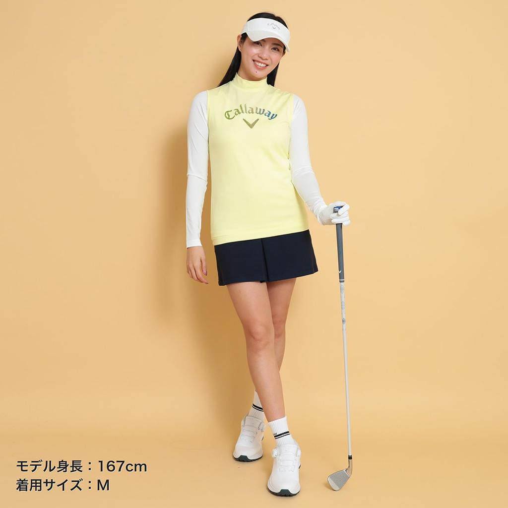 Callaway Layered Shirt and Mock Neck Shirt Golf C25134217 L Women's (Sleeveless Set) / / 1061_Yellow