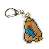 Colorful Capybara Shaped Key Rings Colorful Acrylic Keychain with Capybara Motif for All Ages Unique Keyrings Gift