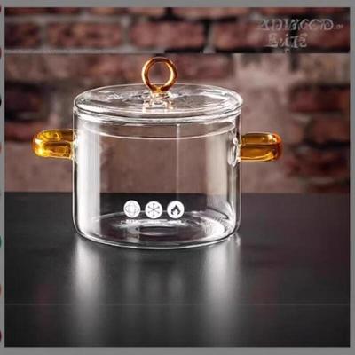ZISIZ High Borosilicate Glass Soup Pot & Ramen Bowl