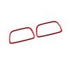 Red Carbon Fiber Interior Demister Vent Cover Trim For Honda CRV CR-V 2012-2016